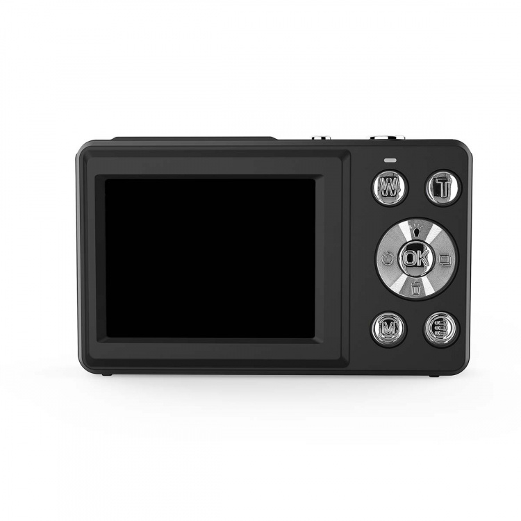 Nedis Digitalt Fotokamera | Dobbel Skjerm | 48 MPixel | 4K@30fps | 5 MPixel CMOS | Sort