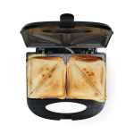 MELISSA Sandwichmaskin | 750 W | Sandwichplater | Automatisk temperaturkontroll | Non-stick-belegg | Svart
