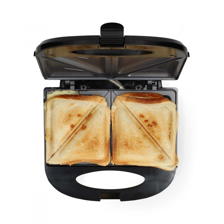 MELISSA Sandwichmaskin | 750 W | Sandwichplater | Automatisk temperaturkontroll | Non-stick-belegg | Svart