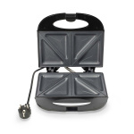 MELISSA Sandwichmaskin | 750 W | Sandwichplater | Automatisk temperaturkontroll | Non-stick-belegg | Svart