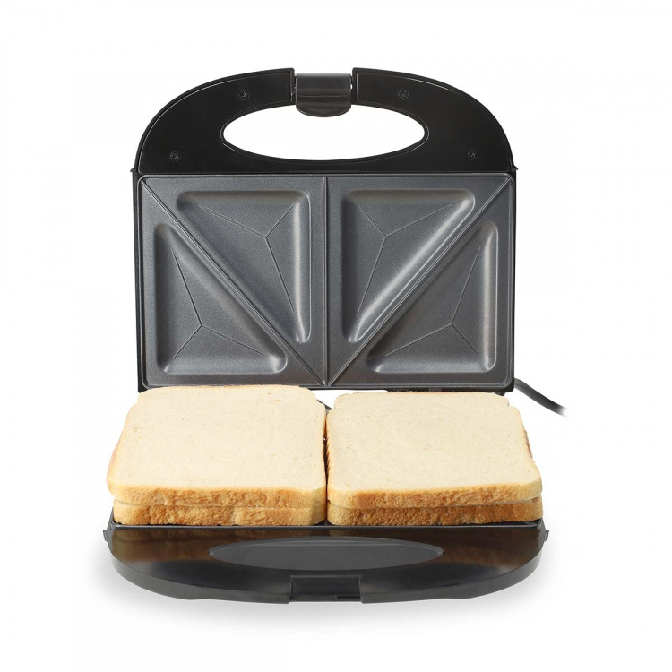 MELISSA Sandwichmaskin | 750 W | Sandwichplater | Automatisk temperaturkontroll | Non-stick-belegg | Svart