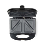 MELISSA Sandwichmaskin | 750 W | Sandwichplater | Automatisk temperaturkontroll | Non-stick-belegg | Svart