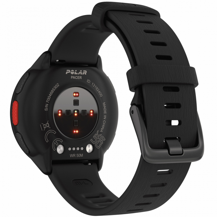 Polar Pacer Löparklocka GPS Night Black S-L