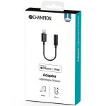 Champion Adapter Lightning till 3,5mm Svart