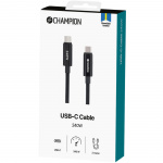 Champion USB-C Kabel 240W 2m Svart
