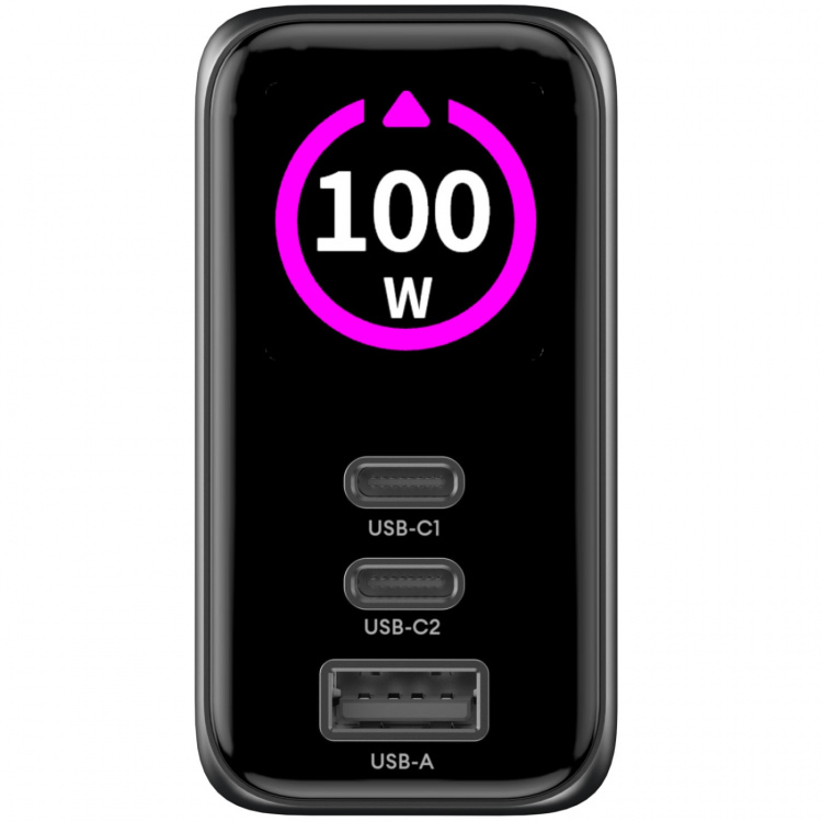 Celly Laddare 100W PD/QC med display