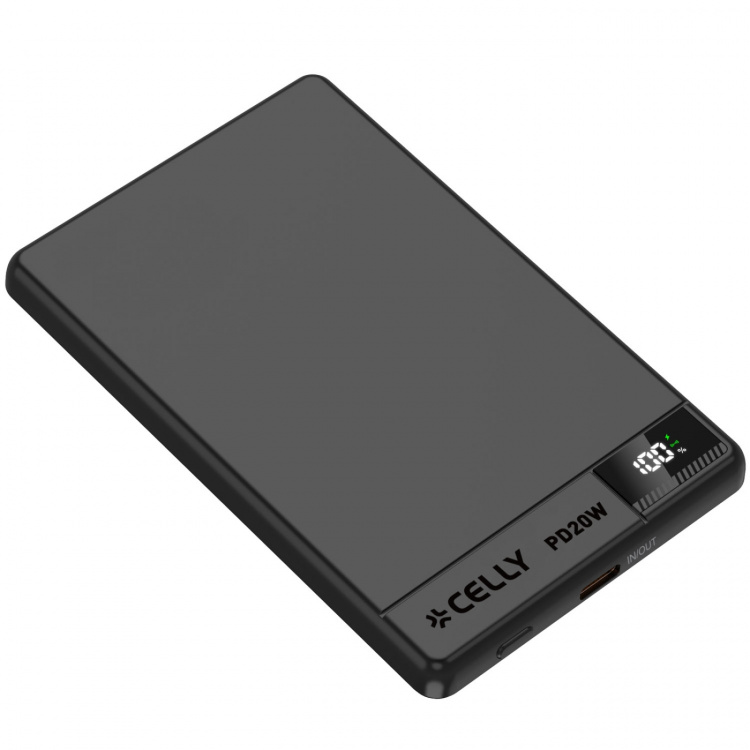 Celly Powerbank 5.000 mAh 15W MagSafe-kompatibel Svart