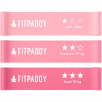 Fitpaddy Elastiska Band Plus 3 Styck Pink Edition