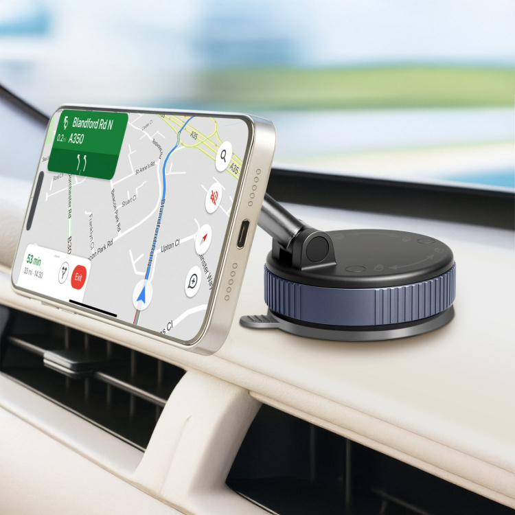 LogiLink Mobilhållare magnetisk med vakuumfäste