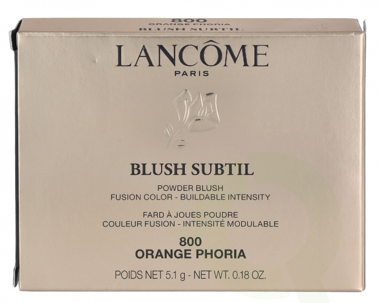 Lancome Blush Subtil Powder Blush 5.1 g #800 Orange Phoria