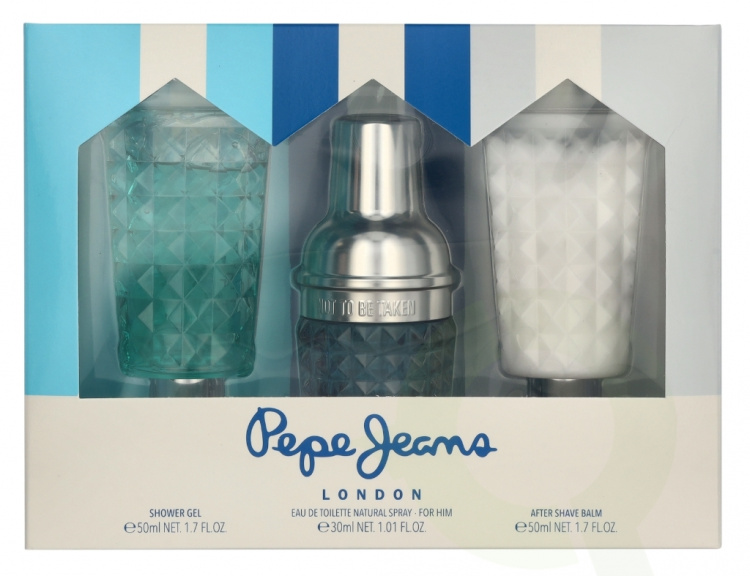 Pepe Jeans For Him Giftset 130 ml Edt Spray 30 ml/Shower Gel 50 ml/Aftershave Balm 50 ml
