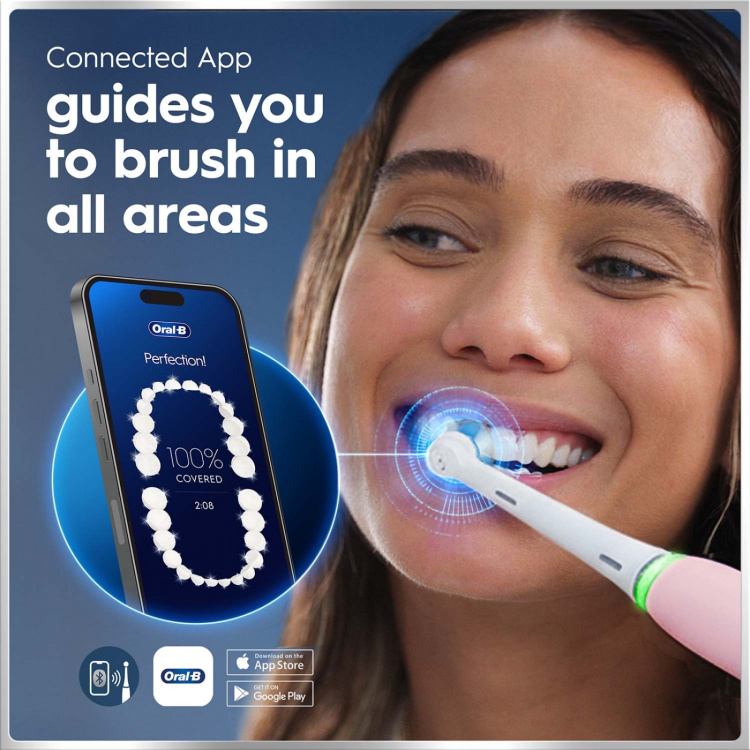 Oral B Eltandborste iO6 Series Pink Sand Sensitive, 1 Extra Refill