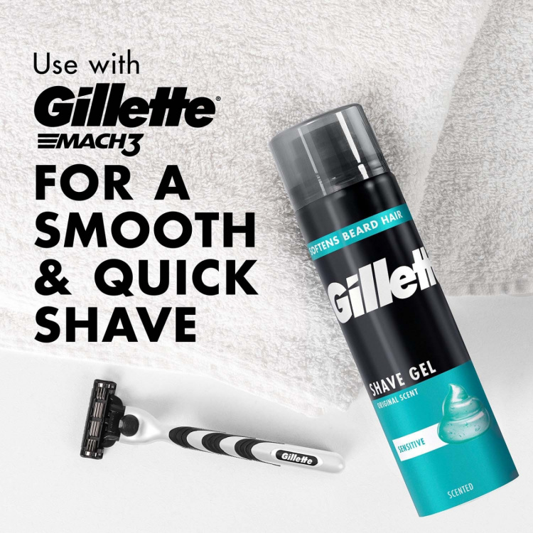 Gillette Rakgel Classic Sensitive för känslig hud, 200ml