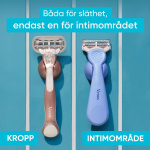 Gillette Venus Rakhyvel Intimate + 1st rakblad för Intimområdet
