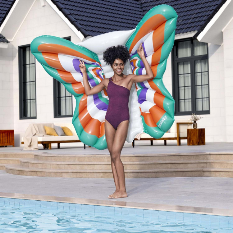Bestway Poolmadrass Boho Butterfly 1,93 x 1,76 m