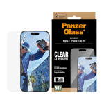 PanzerGlass Skjermbeskytter til iPhone 17/iPhone 16 Pro – Classic Fit med EasyAligner