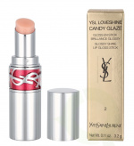 Yves Saint Laurent YSL Loveshine Candy Glaze Lipstick 3.2 g #02 Healthy Glow Plumper