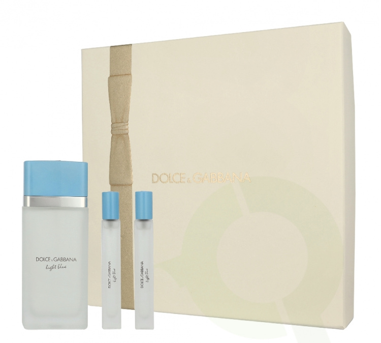 Dolce & Gabbana Light Blue Giftset 120 ml Edt Spray 100ml/Travel Spray 10ml/Travel Spray 10ml