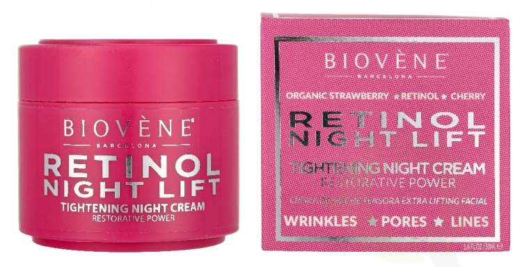 Biovene Retinol Night Lift Night Cream 50 ml Organic Strawberry