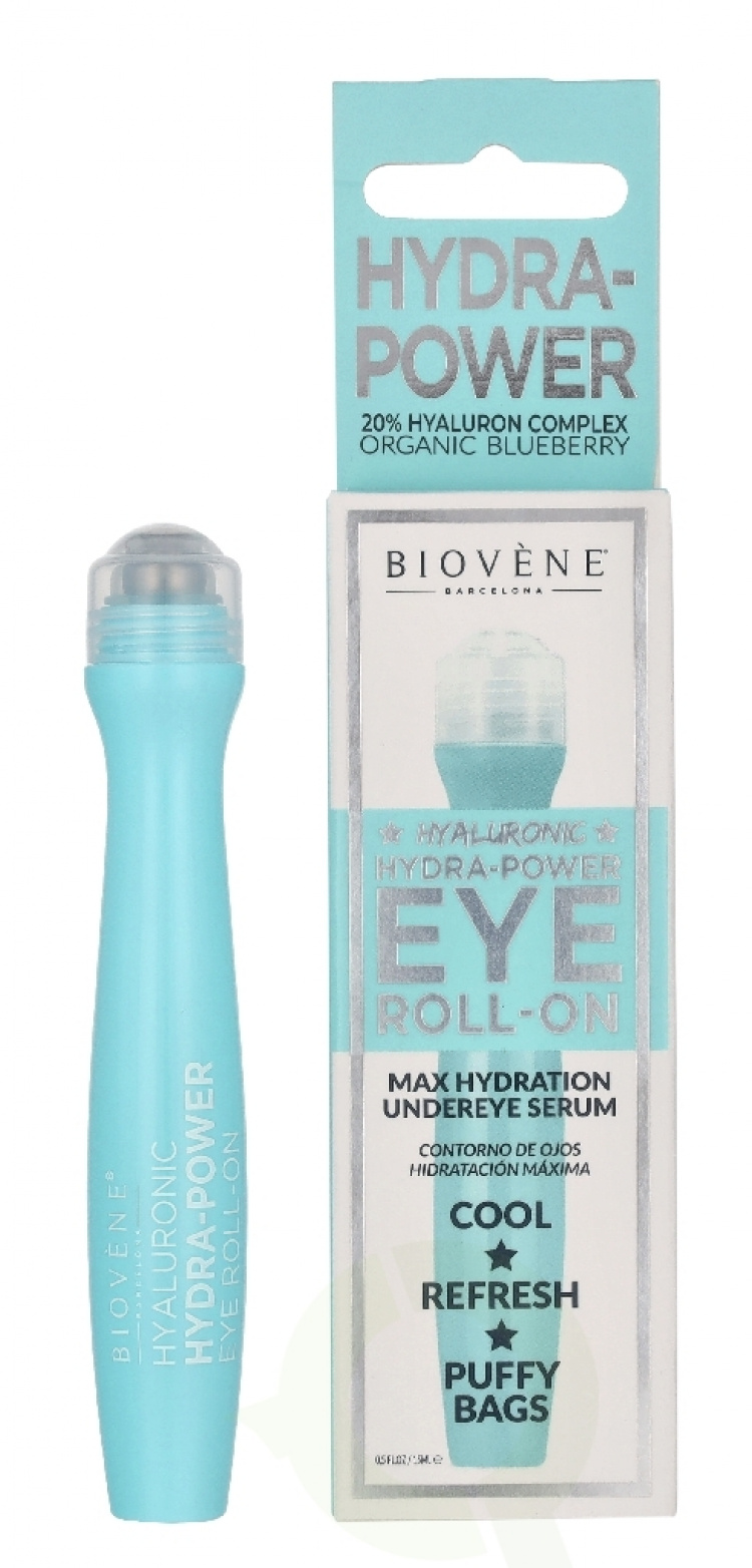 Biovene Hydrate-Power Eye Roll-On Device 15 ml Organic Blueberry