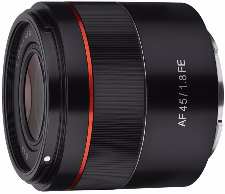 Samyang AF 45 mm F/1.8-objektiv, Sony FE