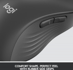 Logitech Signature M650 L LEFT – trådløs mus, svart
