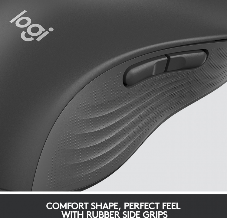 Logitech Signature M650 L LEFT – trådløs mus, svart