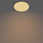 Philips Superslim CL550 taklampe, rund, svart, 1900 lm, 2700K