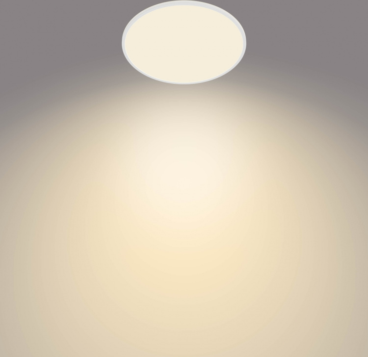 Philips Superslim CL550 taklampe, rund, hvit, 3600 lm, 2700K