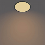 Philips Superslim CL550 taklampe, rund, svart, 1300 lm, 2700K