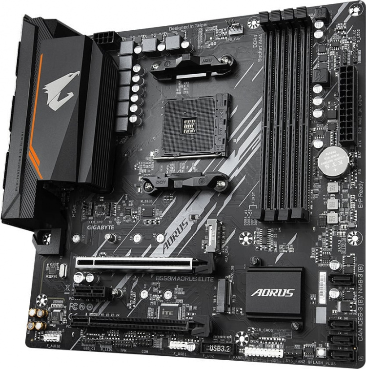 Gigabyte B550M AORUS ELITE AM4 mATX-hovedkort