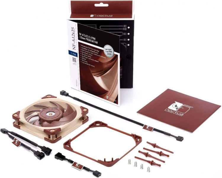 Noctua NF-A12x25 LS-PWM-vifte, 120 mm