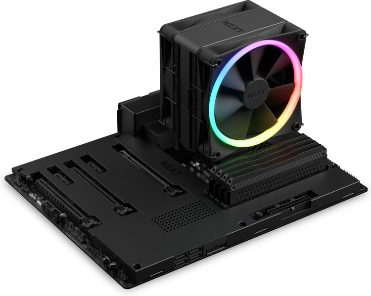 NZXT T120 RGB-prosessorkjøler, svart 
