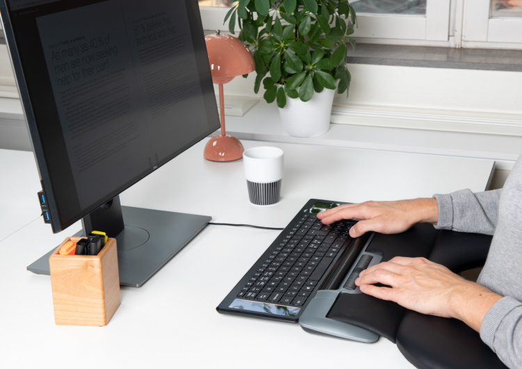 MouseTrapper Delta Extended-mus, svart