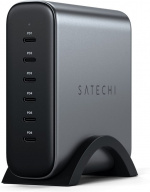 Satechi 200 W USB-C 6-porters GaN-lader – strømforsyning