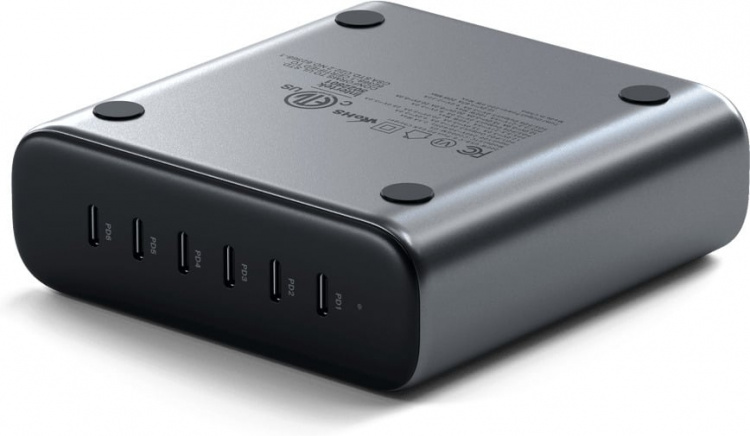 Satechi 200 W USB-C 6-porters GaN-lader – strømforsyning