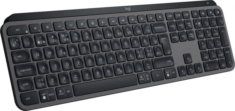 Logitech MX Keys S-tastatur, grafittgrå
