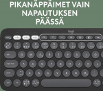 Logitech Pebble Keys 2 K380s-tastatur, grå
