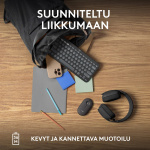 Logitech Pebble Keys 2 K380s-tastatur, grå