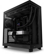 NZXT H6 Flow ATX-kabinett med panoramavindu, svart I utformingen