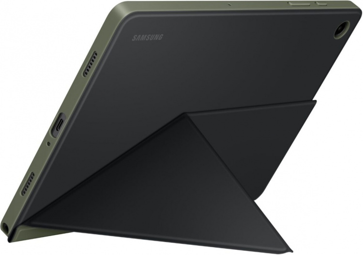 Samsung Galaxy Tab A9+ Book Cover-beskyttelsesetui, svart