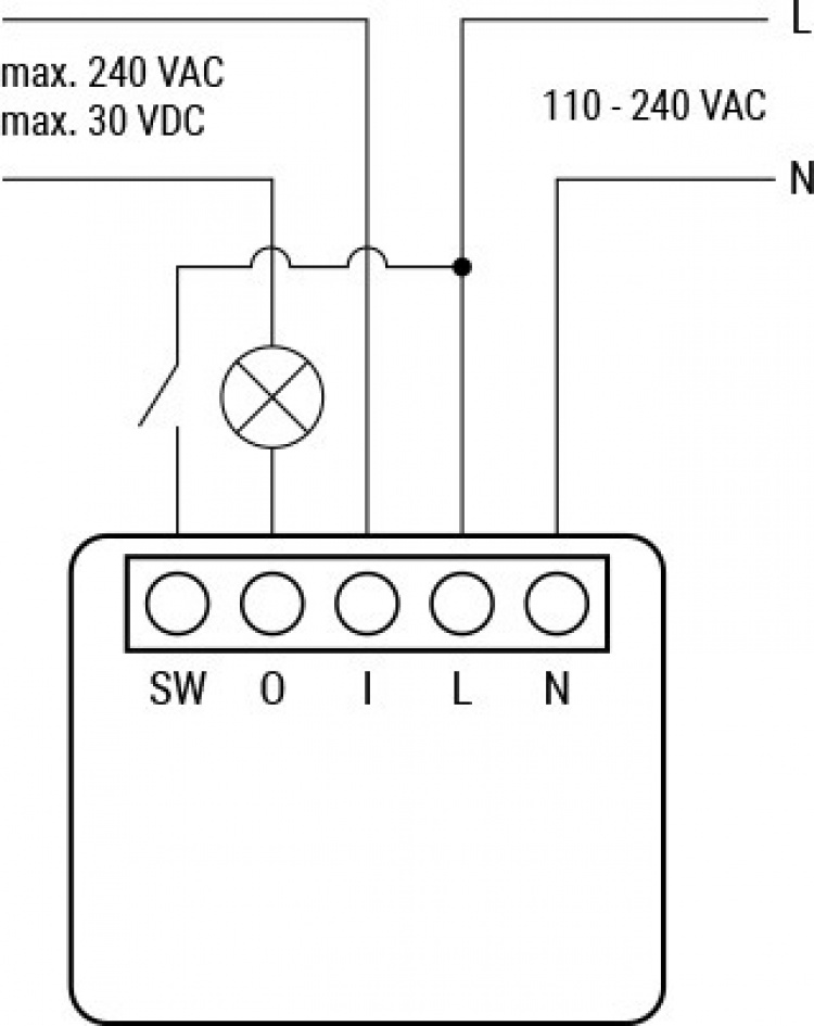 Shelly 1 Mini Gen3 – relébryter for Wi-Fi-nettverk