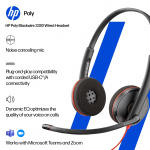 poly Blackwire 3320 stereohodesett med mikrofon, USB-C, Microsoft Teams-sertifisert (8X220AA)