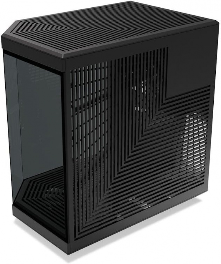 Hyte Y70 Black ATX-kabinett med panoramavindu, svart