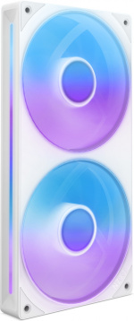 NZXT F240 RGB CORE-vifte, 2 * 120 mm, hvit Det integrerte