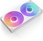 NZXT F240 RGB CORE-vifte, 2 * 120 mm, hvit Det integrerte