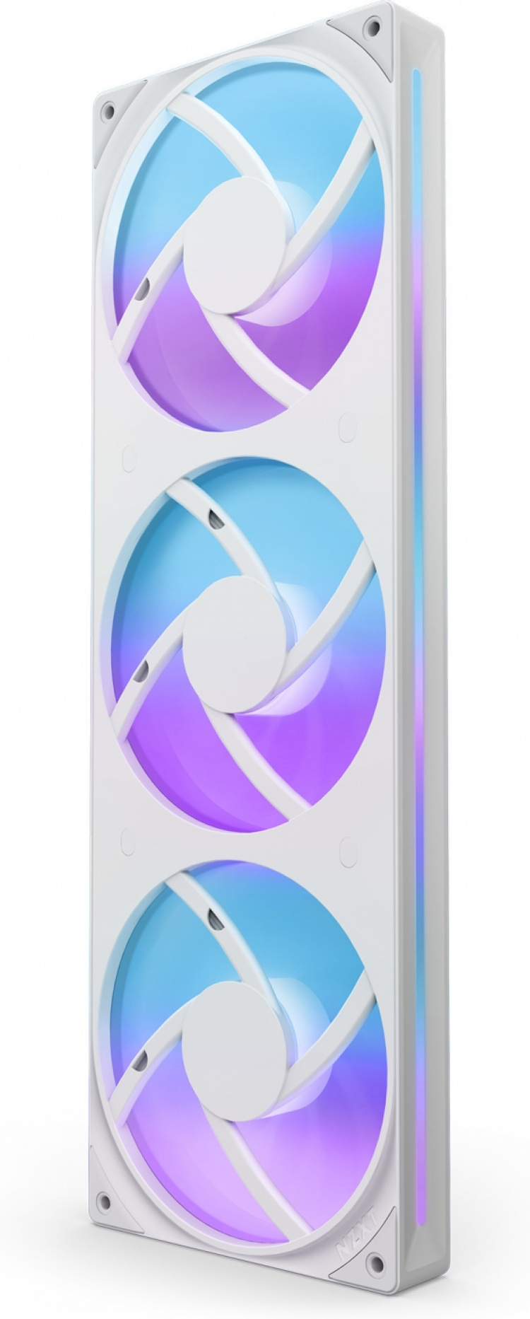 NZXT F360 RGB CORE-vifte, 3 * 120 mm, hvit Det integrerte