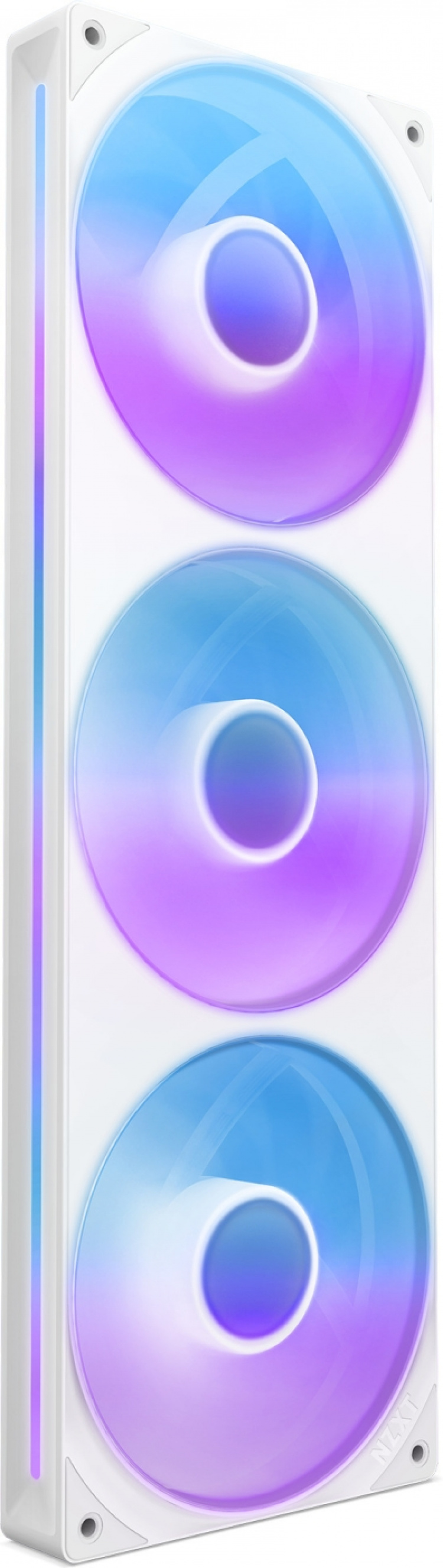 NZXT F360 RGB CORE-vifte, 3 * 120 mm, hvit Det integrerte