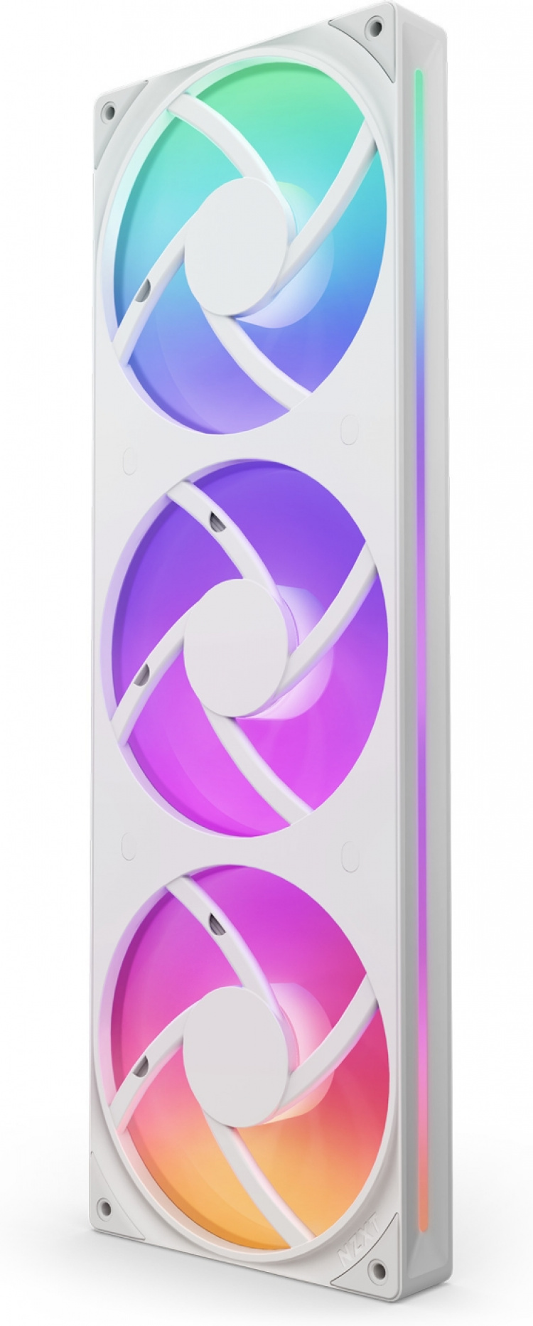 NZXT F360 RGB CORE-vifte, 3 * 120 mm, hvit Det integrerte