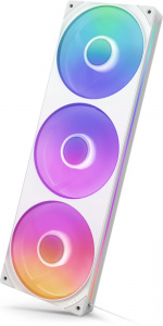NZXT F360 RGB CORE-vifte, 3 * 120 mm, hvit Det integrerte